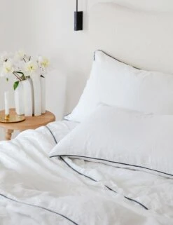 European Flax Piped Linen Duvet Cover By Cultiver -Household Supplies Shop 211222CULpad 3733 8c1550ea d0c7 42f6 b569 9f051f0e4d0b