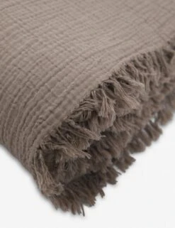 Alaia Cotton Bed Cover By House No. 23 -Household Supplies Shop AlaiaBedCover Mushroom 1163