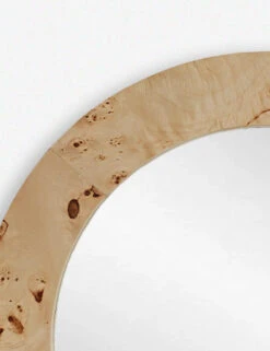 Bree Burl Wood Round Mirror -Household Supplies Shop BreeMirrorImage 4