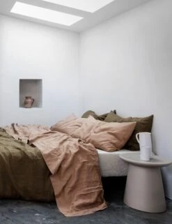 European Flax Linen Fitted Sheet By Cultiver -Household Supplies Shop CULTIVER Fitted Sheet Natural