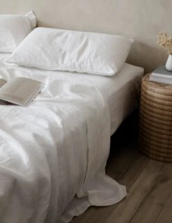 Linen Bedding, Flat Sheet By Cultiver 40 Linen Bedding, Flat Sheet By Cultiver -Household Supplies Shop CULTIVER Flat Sheet White