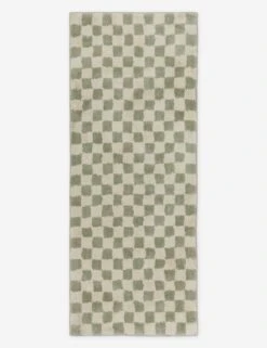 Checkerboard Bath Mat By Sarah Sherman Samuel -Household Supplies Shop CheckerboardBathMatbySarahShermanSamuel Lichen 2 x5 A06569285144