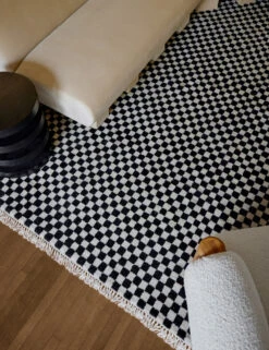 Checkerboard Rug By Sarah Sherman Samuel -Household Supplies Shop CheckerboardLivingRoom 10388