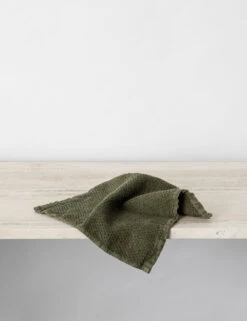Pure Linen Washcloth By Cultiver -Household Supplies Shop CopyofCULTIVER Pure Linen Wash Cloth Forest