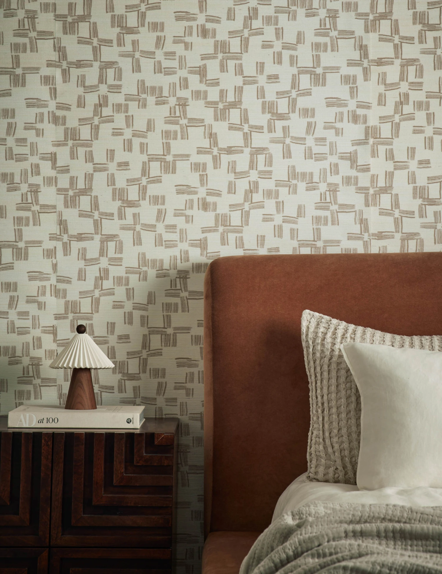 Crossmarks Grasscloth Wallpaper By Élan Byrd 4 Crossmarks Grasscloth Wallpaper By Élan Byrd - Image 2