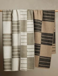 Checkered Wool Throw By Sarah Sherman Samuel -Household Supplies Shop Lulu and Georgia CheckeredThrowbySarahShermanSamuelDrapeShot Product