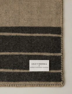 Checkered Wool Throw By Sarah Sherman Samuel -Household Supplies Shop Lulu and Georgia CheckeredThrowbySarahShermanSamuel Black Beige A0656785 151 Product