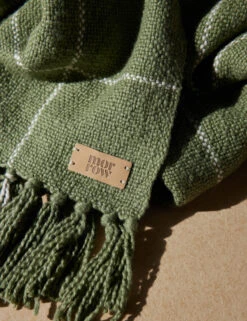 Claude Throw By Morrow Soft Goods -Household Supplies Shop LuluandGeorgia ClaudeThrow Olive Natural L0472538 128 Product Holiday