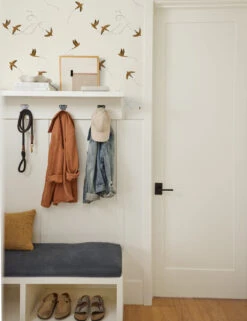 Sparrow Wallpaper By Rylee + Cru -Household Supplies Shop MudRoomVignette2 5733 Empty SITECROP 7019e327 2438 45c6 b773 2fd626f2a295