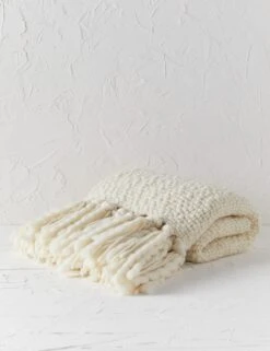 Olema Handwoven Throw -Household Supplies Shop OlemaHandwovenThrow Ivory A06517012 695 Product
