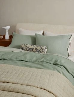 Essie Hemp Duvet Cover By Sarah Sherman Samuel 18 Essie Hemp Duvet Cover By Sarah Sherman Samuel -Household Supplies Shop OteliaHempDuvet Lichen Queen Full A0656696 4 Product