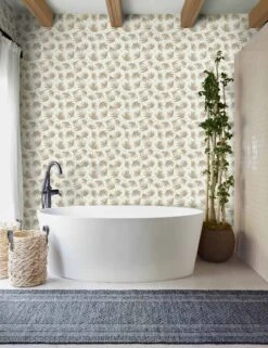 Palms Wallpaper By Rylee + Cru -Household Supplies Shop Palms BathroomVIgnettes 5216