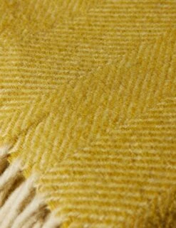 Recycled Wool Throw By Tartan Blanket Co 32 Recycled Wool Throw By Tartan Blanket Co -Household Supplies Shop RecycledWoolThrow MustardHerringbonebyTartanBlanketCo 16108 Swatch SITECROP