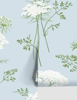 The Queens Lace Wallpaper By Sarah Jessica Parker -Household Supplies Shop SJP QueensLace MistyBlue