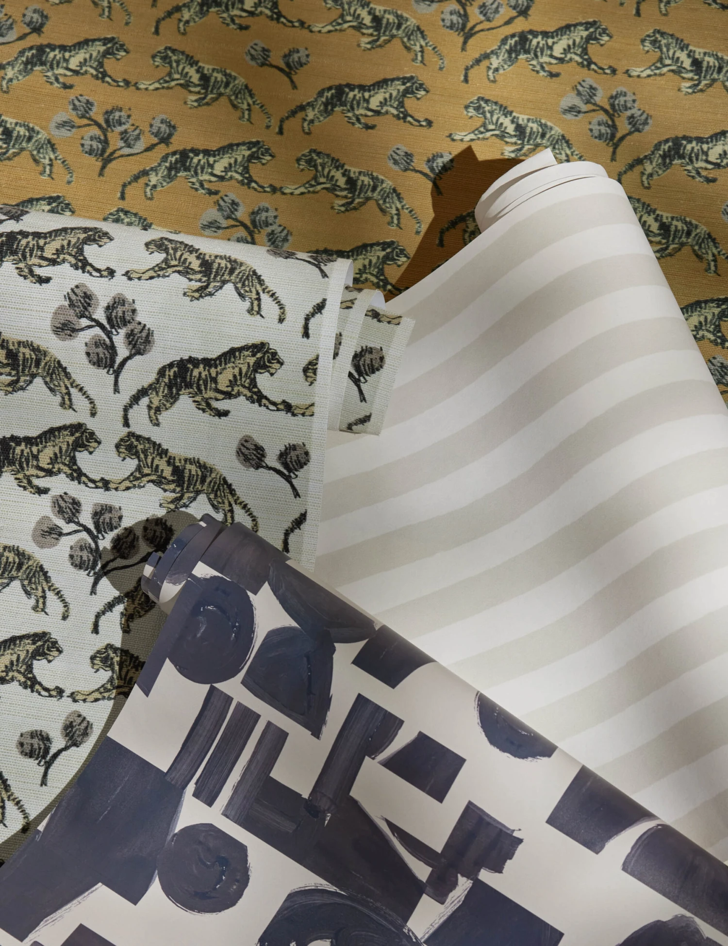 Painted Stripe Wallpaper By Sarah Sherman Samuel 5 Painted Stripe Wallpaper By Sarah Sherman Samuel - Image 3