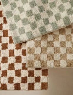 Checkerboard Bath Mat By Sarah Sherman Samuel -Household Supplies Shop SSSbathmatsGrouoshot2