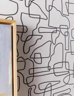 Saunders Wallpaper -Household Supplies Shop SaundersWallpaperSwatch BlackandWhite 1470 SITECROP STUDIOLIFESTYLE