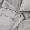 European Flax Piped Linen Flat Sheet By Cultiver 2 European Flax Piped Linen Flat Sheet By Cultiver -Household Supplies Shop Smoke Grey Flat Sheet SITECROP