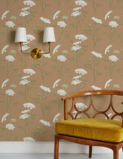 The Queens Lace Wallpaper By Sarah Jessica Parker -Household Supplies Shop The Queens Lace Misty by SJP Pecan RS
