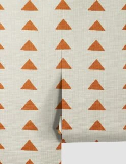 Triangles Grasscloth Wallpaper By Nathan Turner -Household Supplies Shop TrianglesGrassclothTerracota