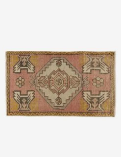 Vintage Turkish Mini Rug No. 106, 1'6" X 3'