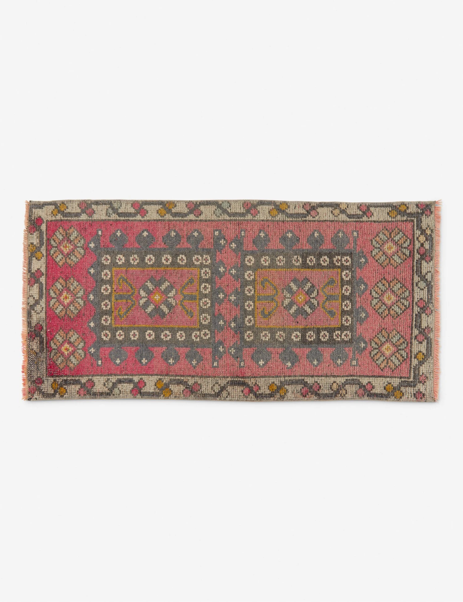 Vintage Turkish Mini Rug No. 186, 1'5" X 3'4"