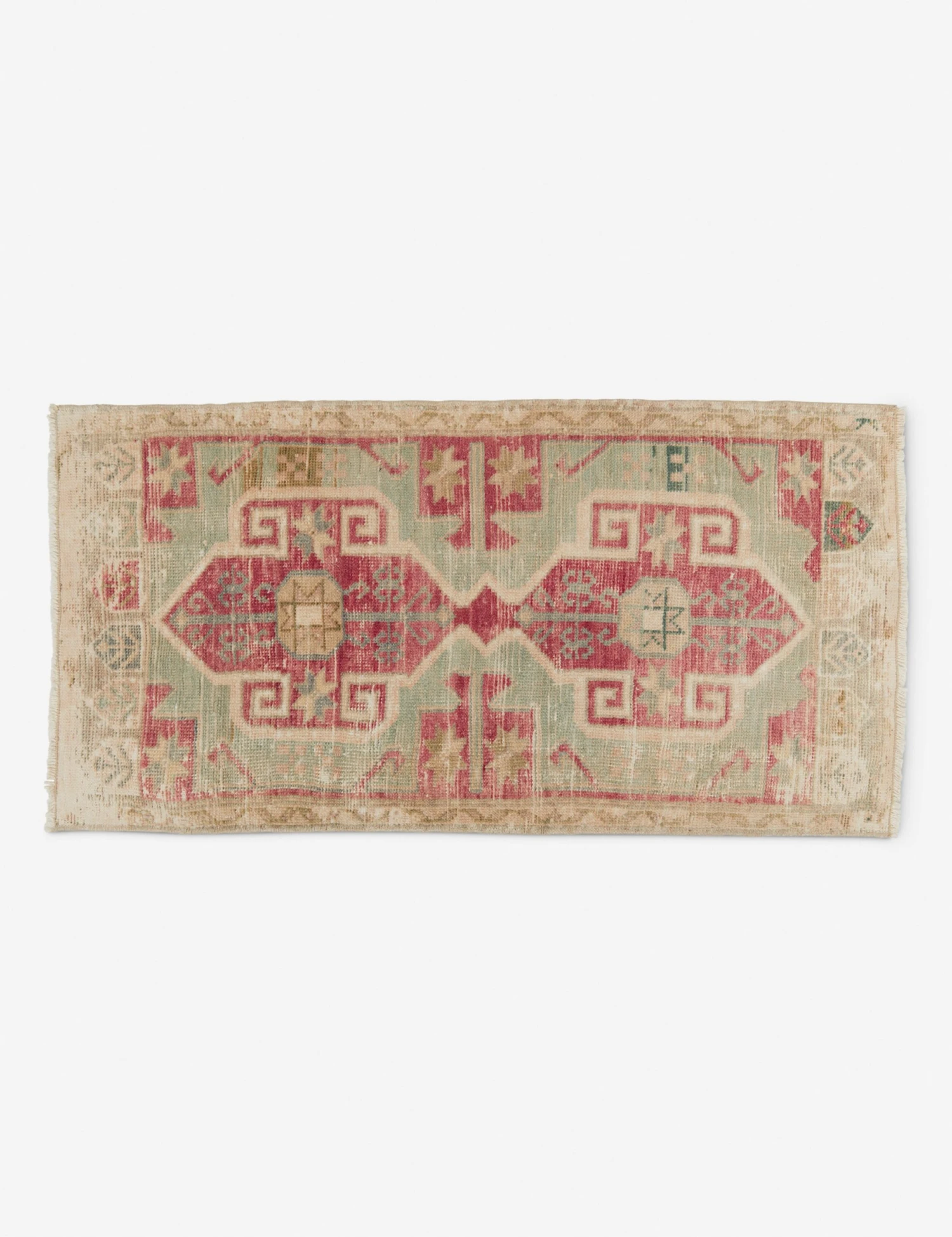 Vintage Turkish Mini Rug No. 190, 1'8" X 3'8"