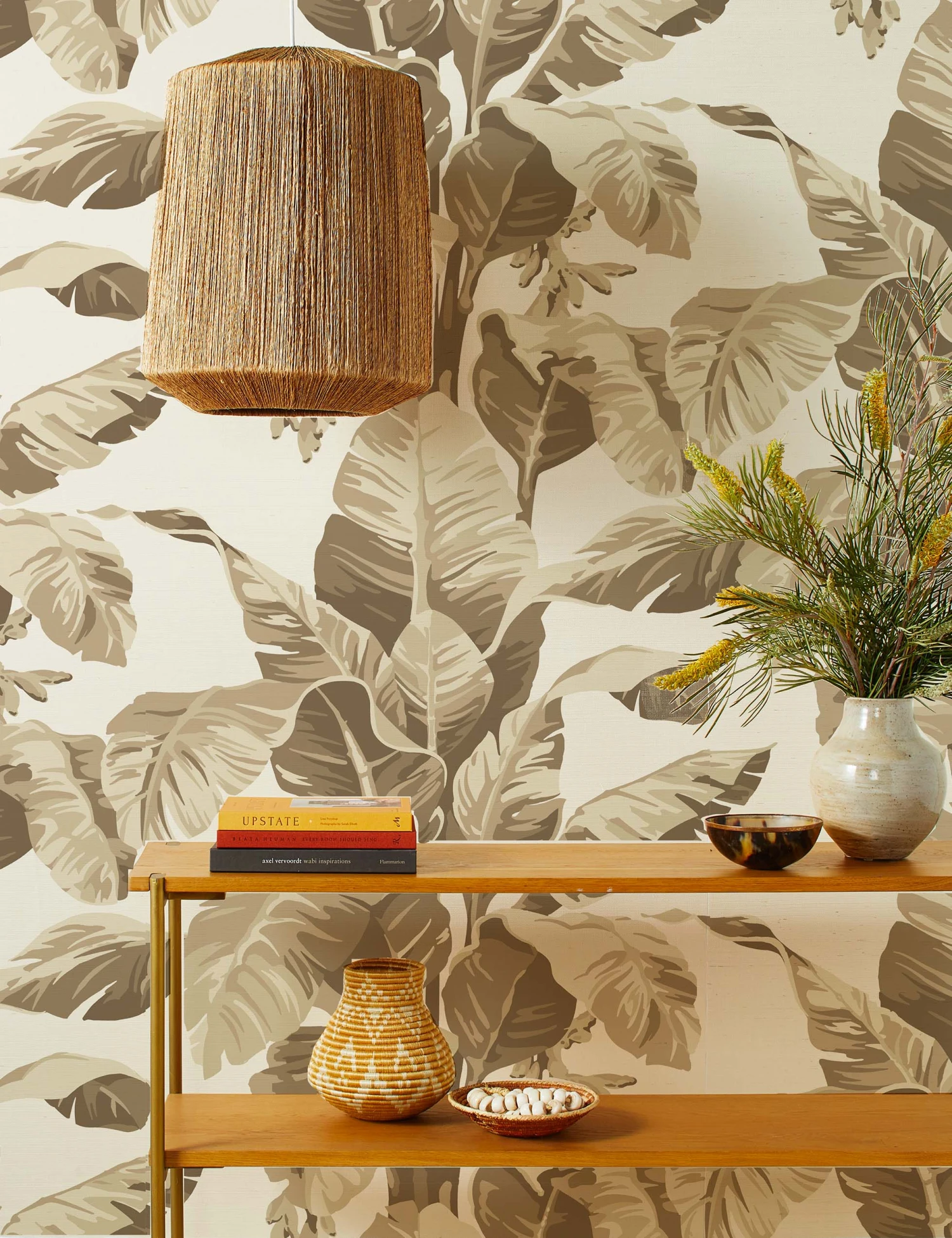 Pacifico Palm Grasscloth Wallpaper By Nathan Turner 4 Pacifico Palm Grasscloth Wallpaper By Nathan Turner - Image 2
