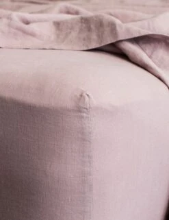European Flax Linen Fitted Sheet By Cultiver -Household Supplies Shop cultiver linen bedding dusk fitted sheet 1 1