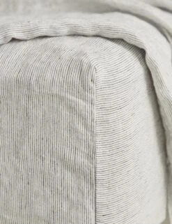 European Flax Linen Fitted Sheet By Cultiver -Household Supplies Shop cultiver linen bedding pinstripe fitted sheet 1