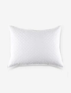 Hampton Quilted Pillow By Pom Pom At Home -Household Supplies Shop hampton white big pillow ba2f3a32 51cf 4906 a0cf 2fe732684746