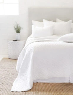 Hampton Quilted Coverlet By Pom Pom At Home -Household Supplies Shop hampton white front 2