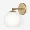 Kai Sconce 1 Kai Sconce -Household Supplies Shop kai led wall sconce clear glass and aged brass 3