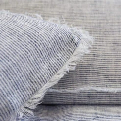 Logan Linen Pillow By Pom Pom At Home -Household Supplies Shop logan blue detail 8 3e3f30e8 6195 47dc bd03 299c3988ff2e