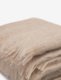Aimee Mohair Throw -Household Supplies Shop mohair throw blush a06517014 detail 1
