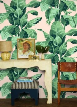 Pacifico Palm Wallpaper By Nathan Turner -Household Supplies Shop pacifico palm removable wallpaper by nathan turner peach 1 c7a2a471 a06e 4480 a898 882118a40ff8