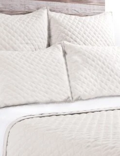 Hampton Quilted Coverlet By Pom Pom At Home -Household Supplies Shop pom pom at home hampton coverlet cream 1