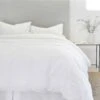 Parker Sateen Duvet Set By Pom Pom At Home -Household Supplies Shop pom pom at home parker duvet set white 3