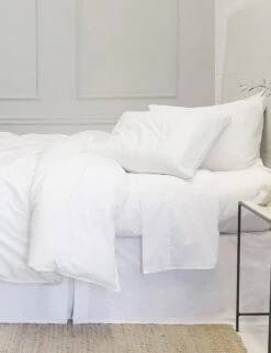 Parker Sateen Duvet Set By Pom Pom At Home -Household Supplies Shop pom pom at home parker duvet set white 3b