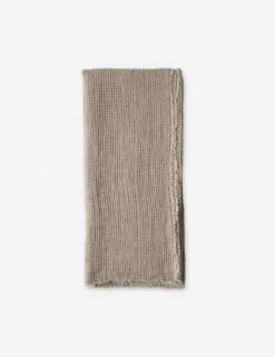 Venice Waffle Weave Throw By Pom Pom At Home -Household Supplies Shop pom pom at home venice throw taupe 1