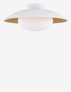 Quinn Semi-Flush Light -Household Supplies Shop quinn semi flush light opal and white lustro gold leaf