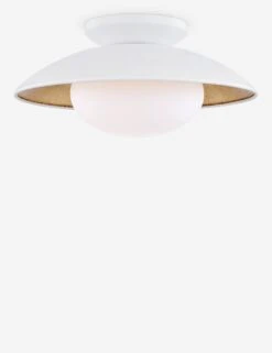 Quinn Semi-Flush Light -Household Supplies Shop quinn semi flush light white med